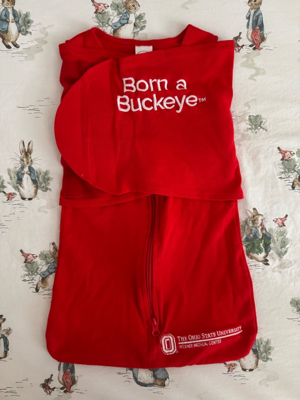 SOLD Ohio State Buckeyes Swaddle